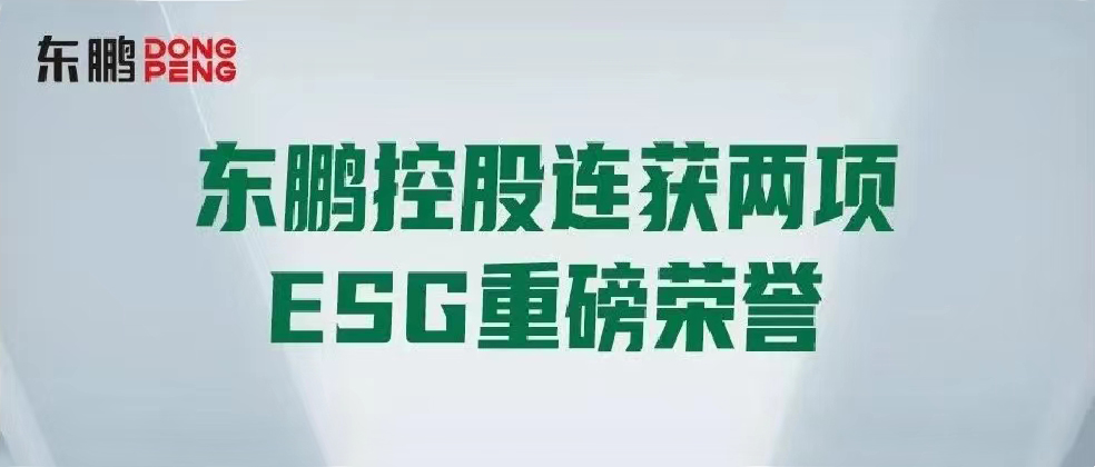 合文章牌资讯｜东鹏控股连获两项ESG重磅荣誉